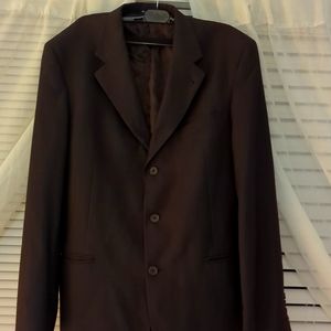 100% wool Brown Blazer made in Italy